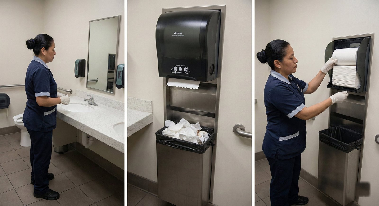 Restroom cleaning and sanitation service for Kansas City office buildings